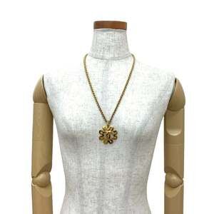 CHANEL Gold Logo Necklace